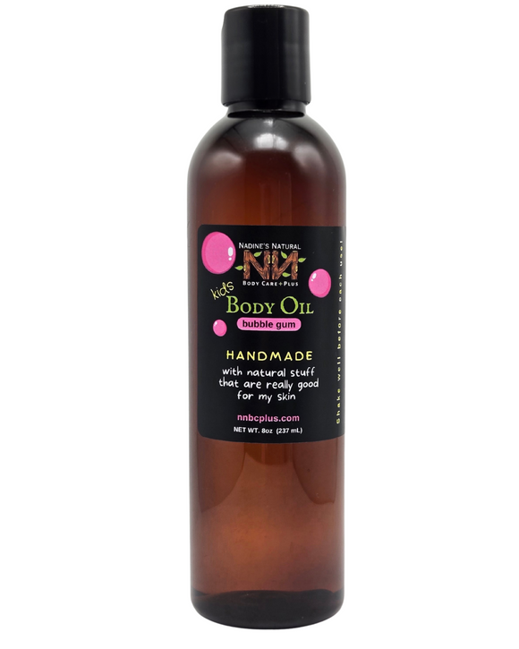 kids body oil (bubble gum)